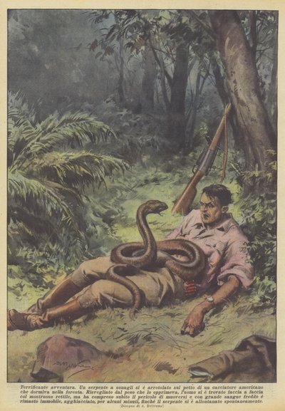 恐ろしい冒険 作： Achille Beltrame