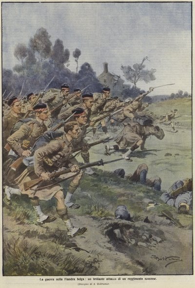 フランダースでの戦争 作： Achille Beltrame