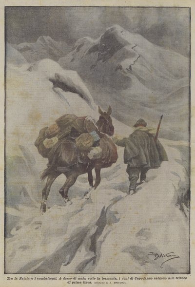 祖国と戦闘機の間 作： Achille Beltrame