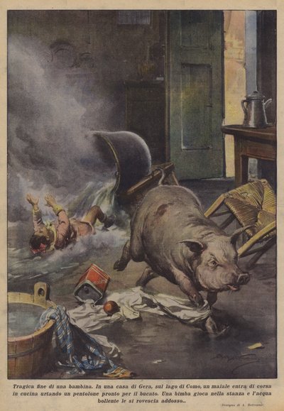 少女の悲劇的な終わり 作： Achille Beltrame