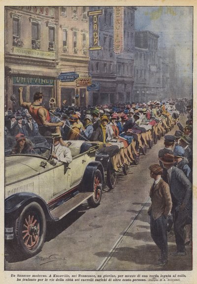 現代のサムソン 作： Achille Beltrame