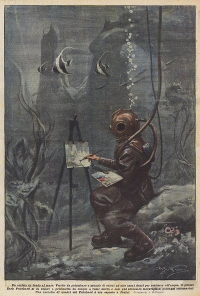 海底のアーティスト 作： Achille Beltrame
