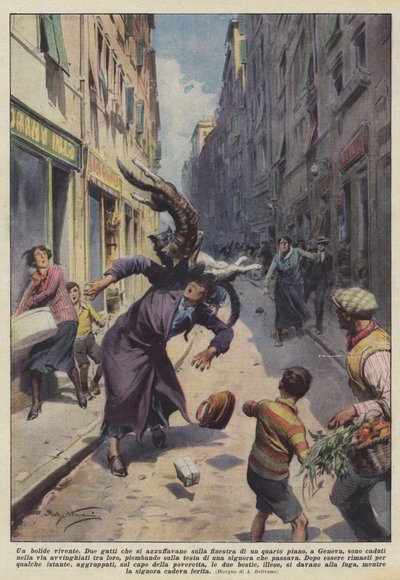 生きている火の玉 作： Achille Beltrame