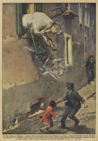 アクロバット牛 作： Achille Beltrame