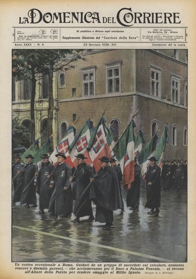 ローマの並外れた行列 作： Achille Beltrame