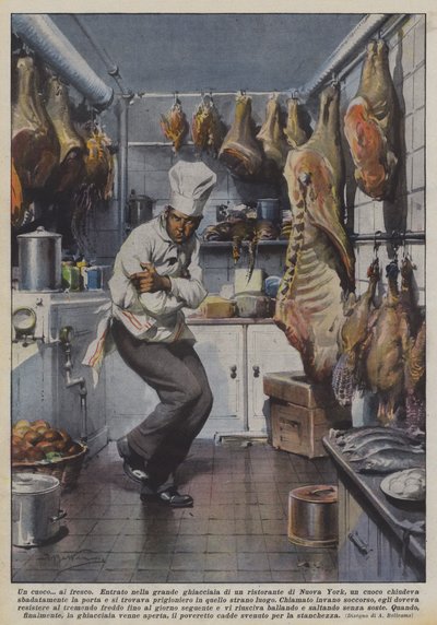 シェフ？アルフレスコ 作： Achille Beltrame