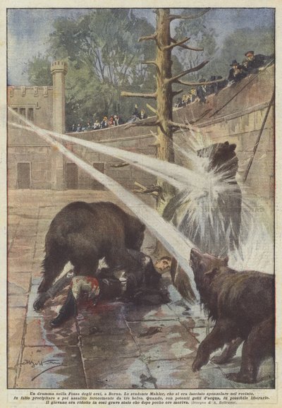 ベルンのクマの穴のドラマ 作： Achille Beltrame