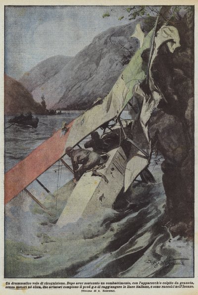 劇的な偵察飛行 作： Achille Beltrame