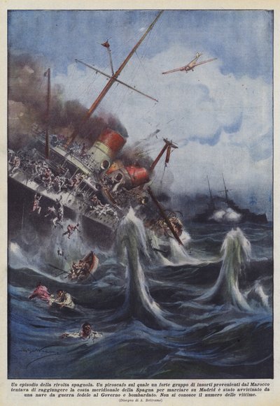 スペインの反乱のエピソード 作： Achille Beltrame