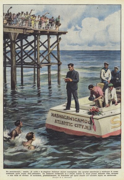 結婚式？ぬれた 作： Achille Beltrame