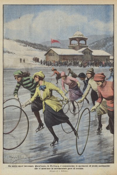 新しい冬のスポーツ 作： Achille Beltrame