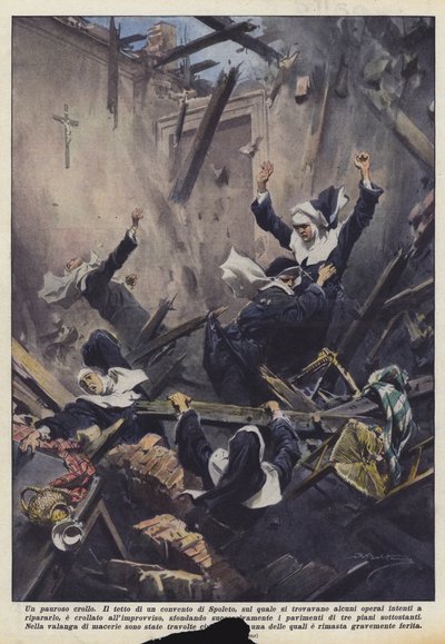 恐ろしい崩壊 作： Achille Beltrame