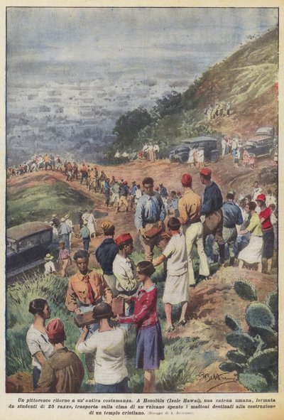 古代の衣装に絵のように戻る 作： Achille Beltrame
