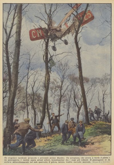 バーゼル近郊で特異な航空事故が発生 作： Achille Beltrame