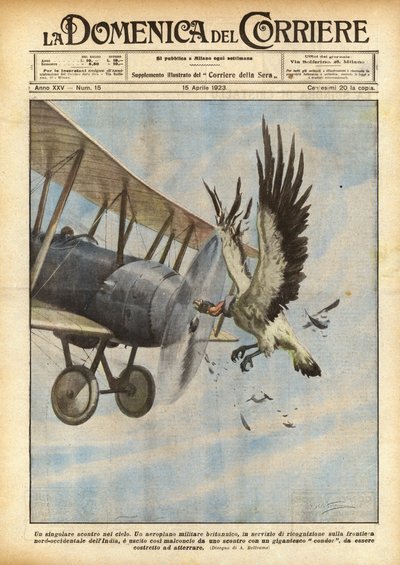空の特異な衝突 作： Achille Beltrame