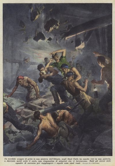 米国のイリノイ鉱山での恐ろしいグリスの爆発はあなたを生かしましたか？ 作： Achille Beltrame