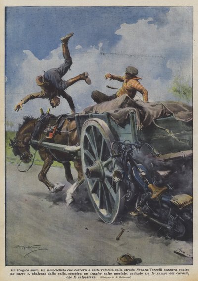 悲劇的な飛躍 作： Achille Beltrame
