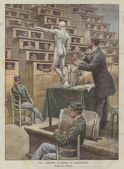 刑務所の衛生学のレッスン 作： Achille Beltrame