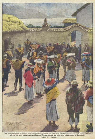 夏の始まりを祝う世界で最も古い式典の1つ 作： Achille Beltrame