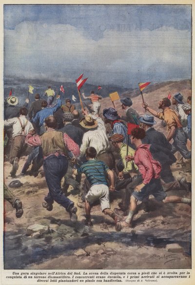 南部アフリカの特異な種族 作： Achille Beltrame