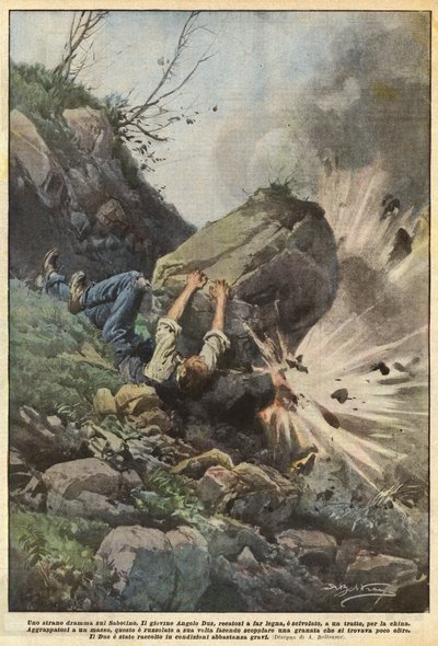 サボティーノの奇妙なドラマ 作： Achille Beltrame