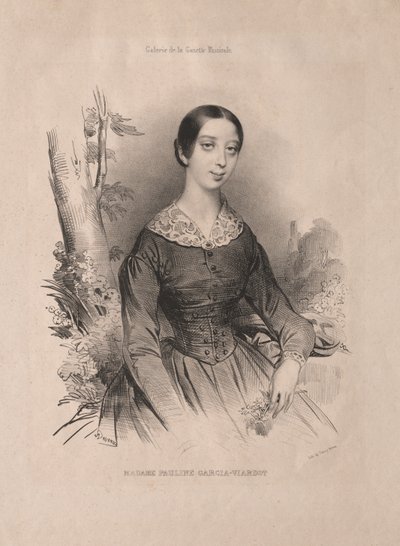 マダムポーリンガルシアヴィアルドー、1840年。 作： Achille Devéria