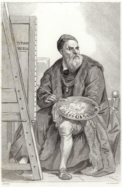 ティツィアーノの肖像 作： Achille Devéria