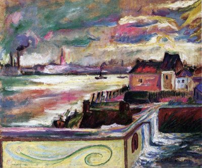 アントワープ、1906年頃（キャンバスに油彩） 作： Achille Emile Othon Friesz