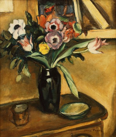 Kukkamaljakko - Anemones ja tulppaanit; Kukkimaljakko - Anemones ja tulppaanit 作： Achille Emile Othon Friesz