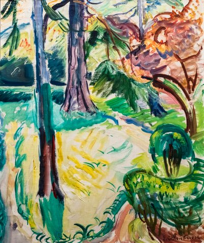 オンフルールの庭園 作： Achille Emile Othon Friesz