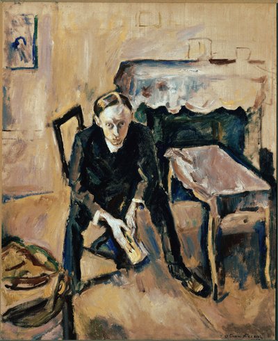 Retrato do escritor francês Fernand Fleuret (óleo sobre tela 作： Achille Emile Othon Friesz