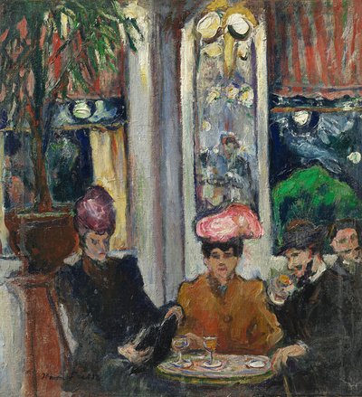 パリのブラッスリーの風景 作： Achille Emile Othon Friesz