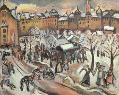 ミュンヘンの雪 作： Achille Emile Othon Friesz