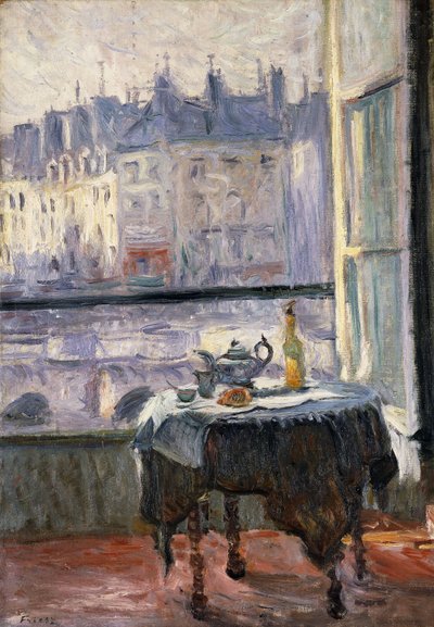 開いた窓のある静物。 Nature Morte a la Fenetre Ouverte 作： Achille Emile Othon Friesz