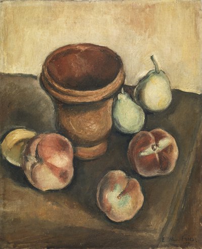 桃と梨のある静物 作： Achille Emile Othon Friesz