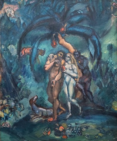 誘惑（アダムとイブ） 作： Achille Emile Othon Friesz