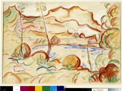 カシスの眺め、カナイユ岬 作： Achille Emile Othon Friesz