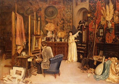 アーティストのスタジオ 作： Achille Glisenti