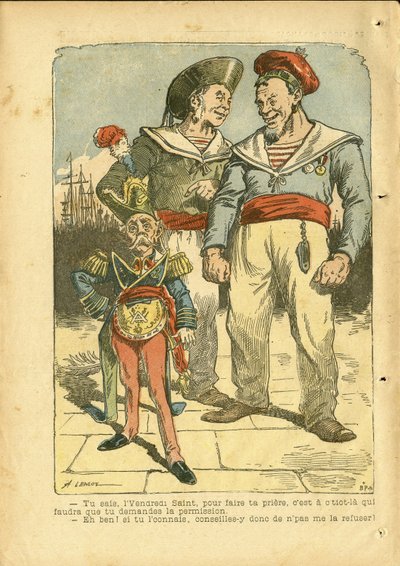 Le Pelerin』に掲載されたAchille Lemot（1846-1909）のイラスト 作： Achille Lemot