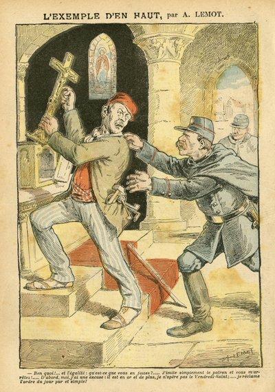 Le Pelerin』に掲載されたAchille Lemot（1846-1909）のイラスト 作： Achille Lemot