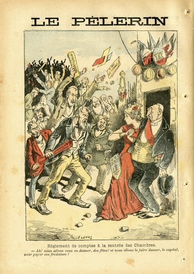 Le Pelerin』に掲載されたAchille Lemot（1846-1909）のイラスト 作： Achille Lemot