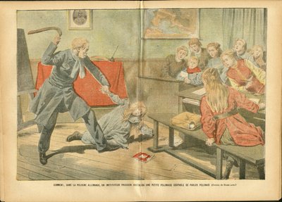 Le Pelerinに掲載されたAchille Lemot（1846-1909）のイラスト、02/12/06 - 教育、ポーランド、ペナルティ - 教師 作： Achille Lemot