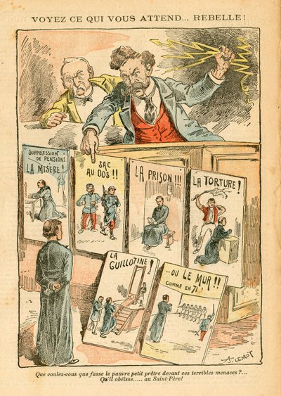 Le Pelerin、色の風刺 作： Achille Lemot