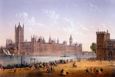 サウスバンクの国会議事堂、Ch。リビエール、1862 作： Achille Louis Martinet