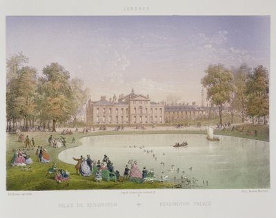ケンジントン宮殿、1862年 作： Achille Louis Martinet