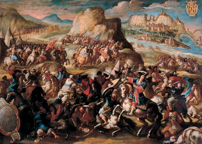 オランの戦い、1699年 作： Acisclo Antonio Palomino de Castro y