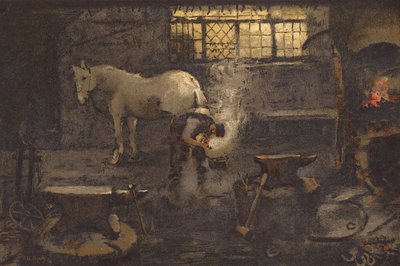 私たちの村の鍛冶屋 (クロモリト) 作： Ada Holland