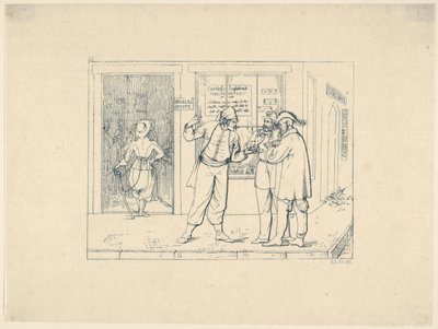 兄弟愛の街で公に売りに出された偽造同盟国紙幣...、1861-63年。 作： Adalbert John Volck