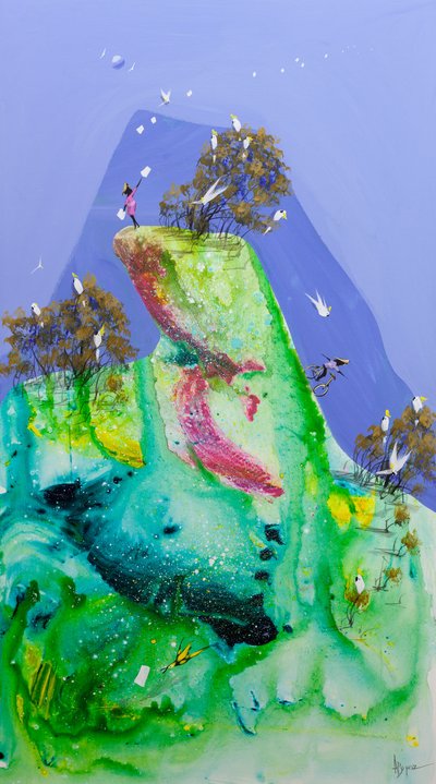 ファンタジックな山岳フライト 作： 