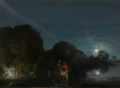 エジプトへのフライト 作： Adam Elsheimer